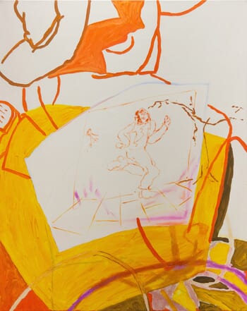 Just before the weighted feather drops by Ellie Wang