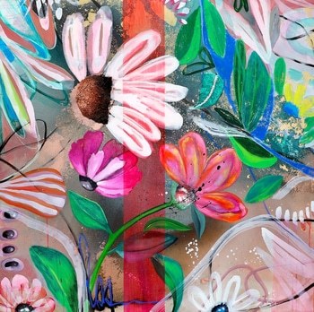 Hope Grows Here by Poovi Art