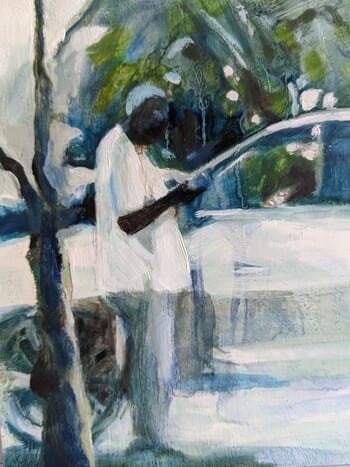 Message in the Car Park par Brenda Ullrich