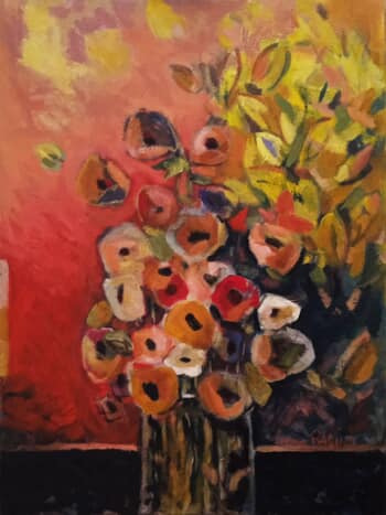 Anémones dans un vase - III by Charles Pasino