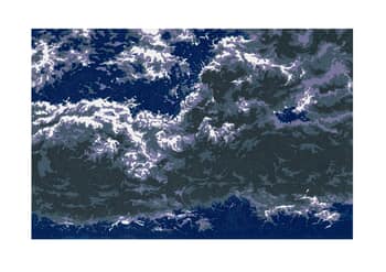 Nuages et nuées NN XI violet et gris by Eric Durant