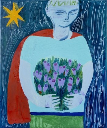 A Bouquet Gathered at Night by Aliaksandr Biruk