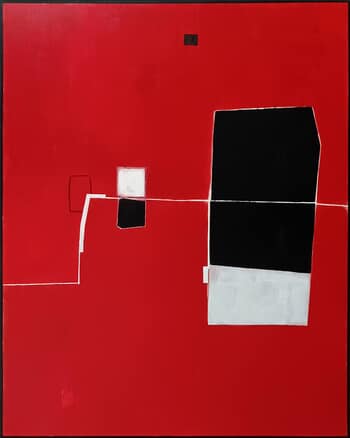 Red composition V by Luis Medina Manso