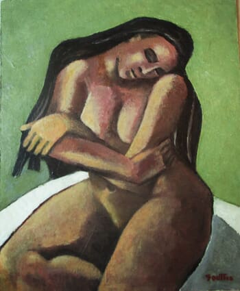 Nu bras croisés. von Michel de Gouttes