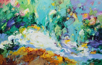 Willow by the river von Valery Khattin