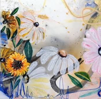 Fading into warmth von Poovi Art