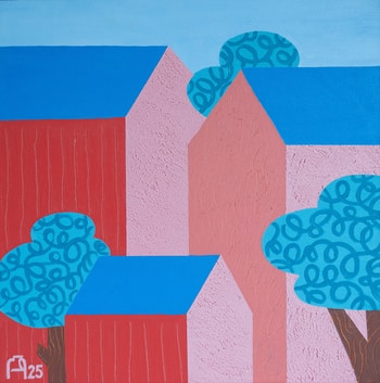 Geometry of Sunset. Vision 2 von Apollinaria Manko