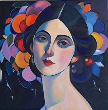 La femme aux fruits de lumière by Pierre Wuillaume