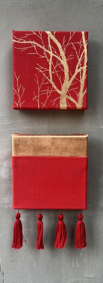 Red - 2, diptych by Olya Tereschuk