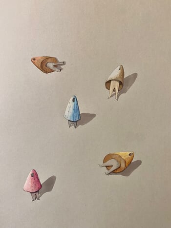 Pot people sketch 2 by Mat Cahill