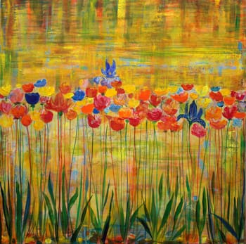 Pour te faire rêver et rendre le temps moins monotone, je t'avais peint un printemps en automne.  par François Pagé