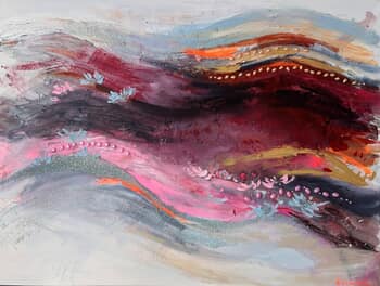 Crimson Horizon by Nataliia Karavan