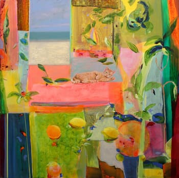 Au fond la mer tenait son immensité comme dans un Rothko. Dans la chambre de Paloma, les yeux grands ouverts de Mitsou gardaient secrètement les rêves intacts. par François Pagé