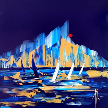 Red moon regatta by Mikha