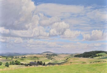 Summer light over the Velay Uplands par Anne Baudequin