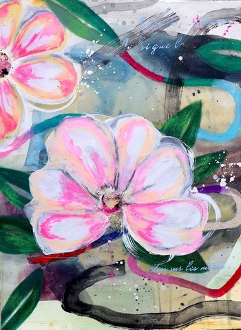 Luminous Bloom 01 by Poovi Art