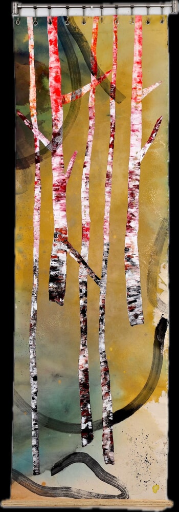 Birch Abstractions by Poovi Art