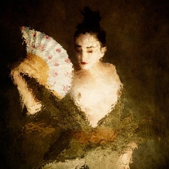 Geisha Eventail by Olive Santaoloria