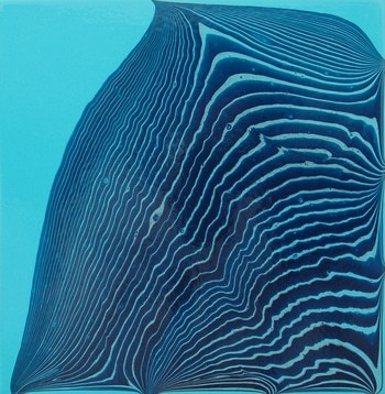 Tipping Point (Muted Turquoise / Light Blue Permanent) #6 by Bryan Lavelle