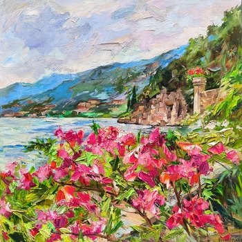 Lac de Côme par Olga Novokhatska