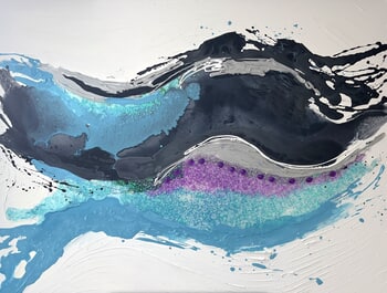 Blue Wave by Nataliia Karavan