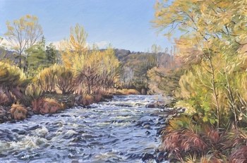 The Loire, autumn morning par Anne Baudequin