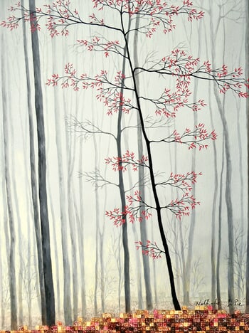 L'arbuste rouge von Nathalie Si Pié