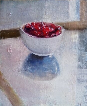 Bowl of cherries by Rosemary Burn