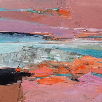 The Textured Land 2 by Magdalena Morey