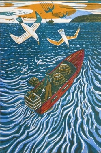 The Fisherwoman (the red boat) by Kit Boyd