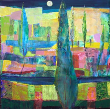 Les soirs de pleine lune, nous admirions le paysage chanter des Alléluias. by François Pagé