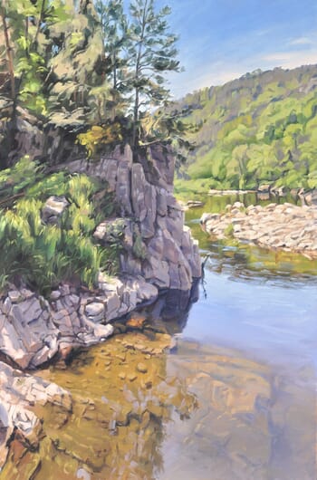 Rocks by the Loire par Anne Baudequin