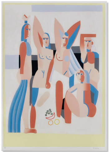 Print - Les Demoiselles d'Avignon bis by Robin Obitz