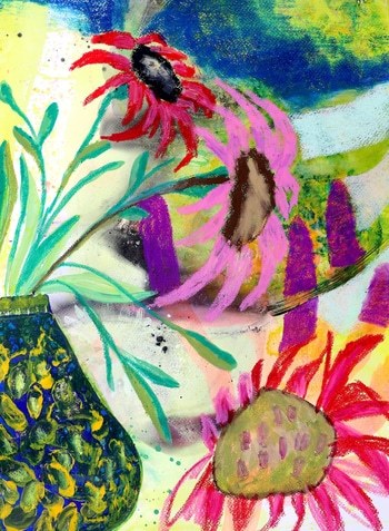 A gentle becoming  by Poovi Art