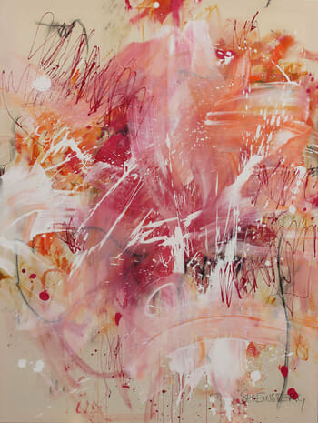 CRIMSON SCRIBBLES (PROCESS OVER PLAN) by Daniela Schweinsberg