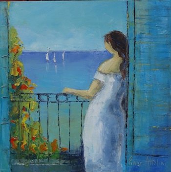 Voiles au loin von Régine Pivier-Attolini