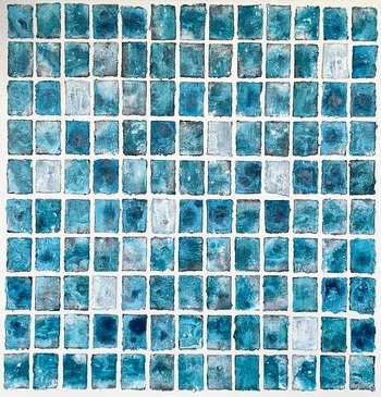 Abstrct blue and white no. 2225 par Anita Kaufmann