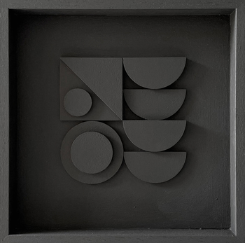Box relief wall sculpture by Sean Thornhill