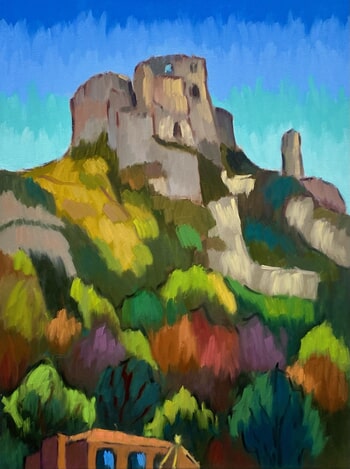 Vue sur le Château Gaillard by Barbara Petit Lisy