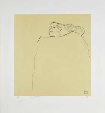 Couple Endormi, 1909 | Sleeping Couple, 1909 von Egon Schiele