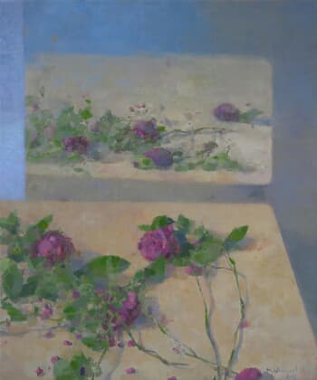 Roses et miroir  von Mathieu Weemaels