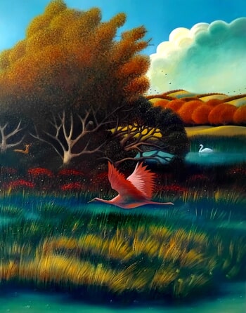 Paysage n°10 : l'Automne dans le parc de la Brenne von Paolo Perfranceschi