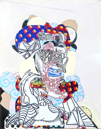 Woman with blue lips von Pascal Marlin