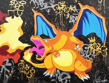 Charizard Base Set par Vincent Bardou