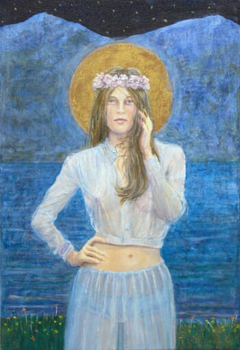 L'attente. Flore une nuit, dans l'attente de la venue de Zéphyr. von François Pagé