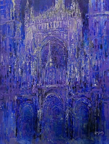Cathédrale de Rouen no.26, Nocturne par Wayne Sleeth