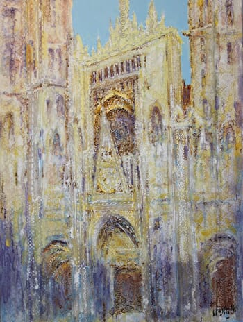 Rouen cathedral with Lace / Dentelle no.15 par Wayne Sleeth