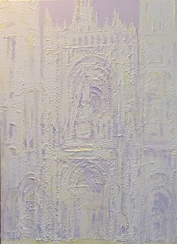 Cathedrale de Rouen no.18 ( Creme ) by Wayne Sleeth