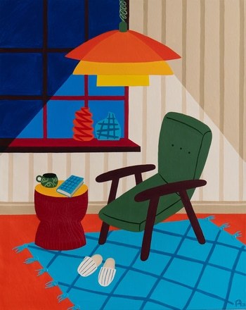 Rays of Comfort in Silence.  The End of the Workday. by Apollinaria Manko