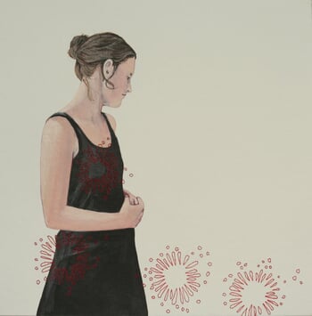 Blumenmuster IX par Karoline Kroiss